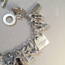 Load image into Gallery viewer, LONDON MEMORIES .925 Sterling Silver Travel Souvenir Charm Bracelet Big Ben Tower Bridge Westminster and More!