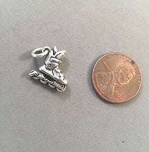 Load image into Gallery viewer, Sale! ROLLERBLADE Detailed .925 Sterling Silver 3-D Charm Pendant SL82H