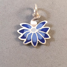 Load image into Gallery viewer, LOTUS Kevin-N-Anna Studios Epoxy .950 Sterling Silver Charm Pendant Flower Handmade KA01