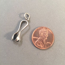 Load image into Gallery viewer, Sale! TONGS .925 Sterling Silver Charm Pendant Ice Salad Kitchen Bar SL26U