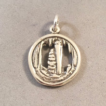 Load image into Gallery viewer, CAVE .925 Sterling Silver Charm Pendant Stalactite Stalagmite Carlsbad Mammoth Oregon Luray Wind Marengo DS13