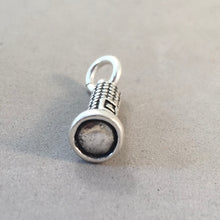 Load image into Gallery viewer, FLASHLIGHT .925 Sterling Silver 3-D Charm Pendant Camping Camp SC07