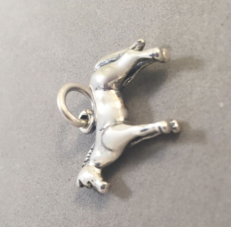 Charm Bracelet Sterling Silver - étalon Sur Jument 3,9 G - Vintage, Occasion Bon état