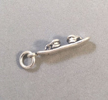 Load image into Gallery viewer, Sale! SNOWBOARD.925 Sterling Silver 3-D Charm Pendant Winter Snow Sport SL79B