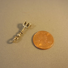 Load image into Gallery viewer, Sale! HAND RAKE .925 Sterling Silver 3-D Charm Tool Gardening SL17J