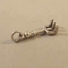 Load image into Gallery viewer, Sale! HAND RAKE .925 Sterling Silver 3-D Charm Tool Gardening SL17J