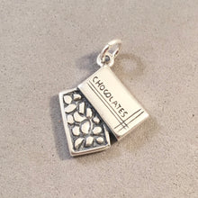 Load image into Gallery viewer, CHOCOLATES .925 Sterling Silver 3-D Charm Pendant Dessert Box Sweets Valentine CL04