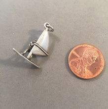 Load image into Gallery viewer, Sale! WIND SURFER .925 Sterling Silver 3-D Charm Pendant SL79N