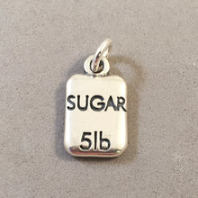 Load image into Gallery viewer, Sale! SUGAR .925 Sterling Silver 3-D Charm Pendant 5 LB Sack Bag Bake SL22V