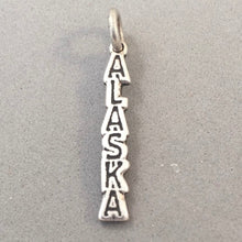 Load image into Gallery viewer, ALASKA .925 Sterling Silver Charm Pendant Travel Souveneir Word LF03