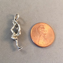 Load image into Gallery viewer, Sale! FIGURE SKATER SPINNING .925 Sterling Silver 3-D Charm Pendant Ice Dancer SL29N