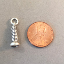 Load image into Gallery viewer, FLASHLIGHT .925 Sterling Silver 3-D Charm Pendant Camping Camp SC07