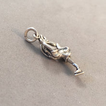 Load image into Gallery viewer, Sale! FIGURE SKATER SPINNING .925 Sterling Silver 3-D Charm Pendant Ice Dancer SL29N