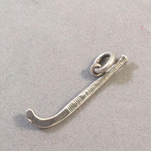 Load image into Gallery viewer, Sale! HOCKEY STICK .925 Sterling Silver 3-D Charm Pendant Winter Sport SL79I