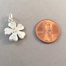 Load image into Gallery viewer, BLOSSOM Enamel Lavender .925 Sterling Silver Charm Pendant Purple Flower CE11