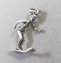 Load image into Gallery viewer, Sale! WATERSKIER .925 Sterling Silver 3-D Charm Pendant SL79L