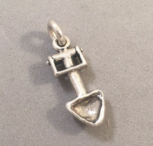 Load image into Gallery viewer, Sale! GARDEN SPADE .925 Sterling Silver 3-D Charm Shovel Tool Gardening SL17B