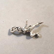 Load image into Gallery viewer, Sale! FIGURE SKATER .925 Sterling Silver 3-D Charm Pendant Ice Dancer SP124