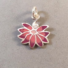 Load image into Gallery viewer, LOTUS Kevin-N-Anna Studios Epoxy .950 Sterling Silver Charm Pendant Flower Handmade KA01