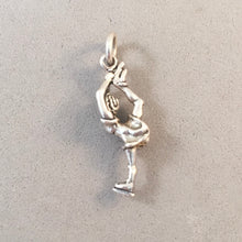 Load image into Gallery viewer, Sale! FIGURE SKATER SPINNING .925 Sterling Silver 3-D Charm Pendant Ice Dancer SL29N