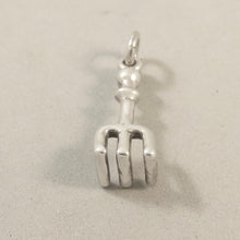 Load image into Gallery viewer, Sale! HAND RAKE .925 Sterling Silver 3-D Charm Tool Gardening SL17J