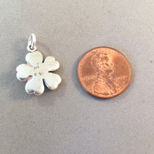 Load image into Gallery viewer, BLOSSOM Enamel Pink .925 Sterling Silver Charm Pendant Pink Flower CE10
