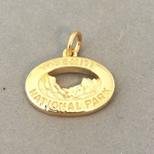 Load image into Gallery viewer, YOSEMITE Gold Plated .925 Sterling Silver Charm Pendant National Park Travel NP66G