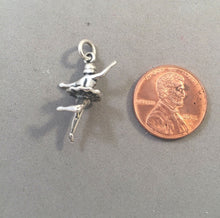 Load image into Gallery viewer, Sale! BALLERINA .925 Sterling Silver 3-D Charm Pendant Ballet Dancer SL81H