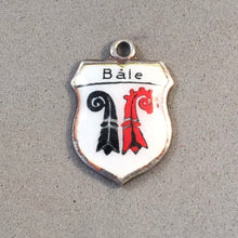 Load image into Gallery viewer, BALE Vintage Travel Shield Enamel Charm Pendant Europe Switzerland VS-42
