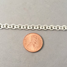 Load image into Gallery viewer, CHARM BRACELET Medium Tight Round Toggle Clasp .925 Sterling Silver Starter 5.5mm Loop Link 7"- 9" CB19