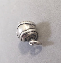 Load image into Gallery viewer, Sale! BASEBALL/SOFTBALL .925 Sterling Silver Heavy 3-D Charm Pendant Player Sports SL29C