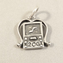 Load image into Gallery viewer, Sale! MP3 PLAYER .925 Sterling Silver 3-D Charm Pendant Music SL76M