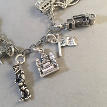 Load image into Gallery viewer, LONDON MEMORIES .925 Sterling Silver Travel Souvenir Charm Bracelet Big Ben Tower Bridge Westminster and More!