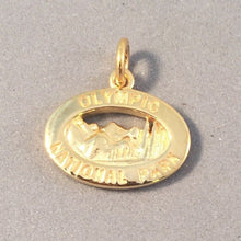 Load image into Gallery viewer, OLYMPIC Gold Plated .925 Sterling Silver Charm Pendant National Park Travel NP50G