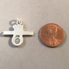 Load image into Gallery viewer, Sale! I HEART BASKETBALL Love .925 Sterling Silver Charm Pendant Player Sports SL29L