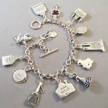 Load image into Gallery viewer, BARCELONA MEMORIES .925 Sterling Silver Travel Souvenir Charm Bracelet La Sagrada, Casa Batallo, Parc Guell Montserrat and More!