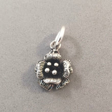 Load image into Gallery viewer, Sale! FLOWER Small 3-D Bloom .925 Sterling Silver 3-D Charm Pendant Flower Garden Nature SL70J
