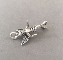 Load image into Gallery viewer, Sale! ICE SKATING ANGEL .925 Sterling Silver Charm Pendant SL15I