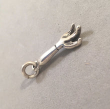 Load image into Gallery viewer, Sale! HAND RAKE .925 Sterling Silver 3-D Charm Tool Gardening SL17F