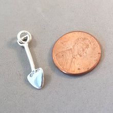 Load image into Gallery viewer, SHOVEL .925 Sterling Silver 3-D Charm Pendant Garden Tool Landscape SC08