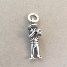 Load image into Gallery viewer, MARIACHI HORN PLAYER .925 Sterling Silver 3-D Charm Pendant Music Instrument Mexico Band FM05