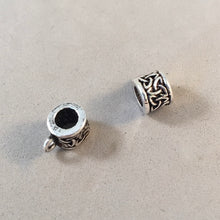 Load image into Gallery viewer, Celtic Trinity Knot CONVERTER BEAD For Charm Bracelet .925 Sterling Silver Works for Pandora, European and many Bangle style bracelets FD11