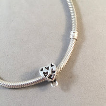 Load image into Gallery viewer, Hearts CONVERTER BEAD For Charm Bracelet .925 Sterling Silver Works for Pandora, European and many Bangle style bracelets FD12