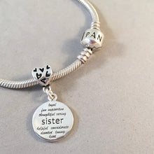 Load image into Gallery viewer, Hearts CONVERTER BEAD For Charm Bracelet .925 Sterling Silver Works for Pandora, European and many Bangle style bracelets FD12