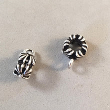 Load image into Gallery viewer, Open Crisscross Motif CONVERTER BEAD For Charm Bracelet .925 Sterling Silver Works for Pandora, European & many Bangle style bracelets FD15