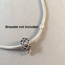 Load image into Gallery viewer, Open Chain Link Ball CONVERTER BEAD For Charm Bracelet .925 Sterling Silver Works for Pandora, European & many Bangle style bracelets FD14