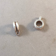 Load image into Gallery viewer, Double Round CONVERTER BEAD For Charm Bracelet .925 Sterling Silver Works for Pandora, European & many Bangle style bracelets FD02