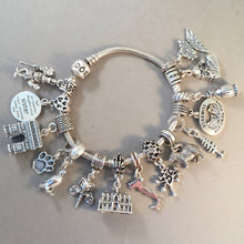 Load image into Gallery viewer, Open Chain Link Ball CONVERTER BEAD For Charm Bracelet .925 Sterling Silver Works for Pandora, European & many Bangle style bracelets FD14
