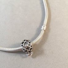 Load image into Gallery viewer, Open Chain Link Ball CONVERTER BEAD For Charm Bracelet .925 Sterling Silver Works for Pandora, European & many Bangle style bracelets FD14