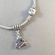 Load image into Gallery viewer, Wire Wrap Motif CONVERTER BEAD For Charm Bracelet .925 Sterling Silver Works for Pandora, European & many Bangle style bracelets FD10